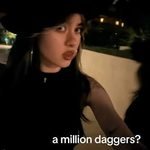 A MiLLiON DAGGERS Lyrics