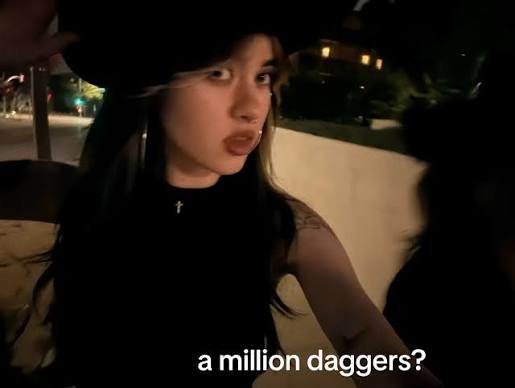 A MiLLiON DAGGERS Lyrics